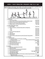 level 1 vault penalties- straight jump to 8