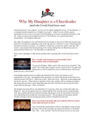 Why My Daughter is a Cheerleader - JAMSpiritSites.com