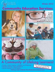 A Community of Lifelong Learners! - Community Services ...