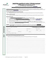 Adult Recognitions Letter of Endorsement Form - Outstanding ...