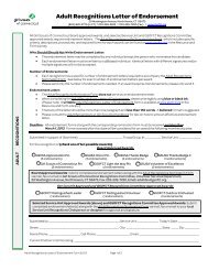 Adult Recognitions Letter of Endorsement Form (writable)