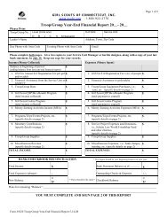 Troop/Group Year-End Financial Report 20 - Girl Scouts of ...