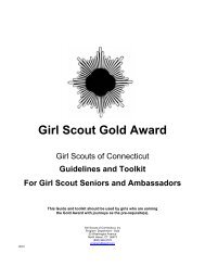 Girl Scout Gold Award Steps and Standards of Excellence