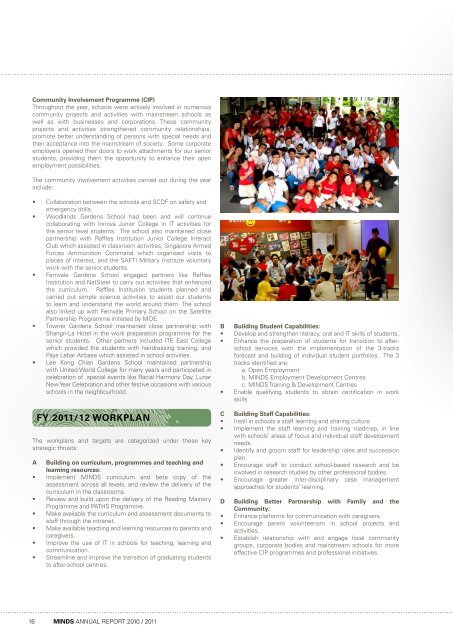 ANNUAL REPORT 2010 / 2011 - MINDS