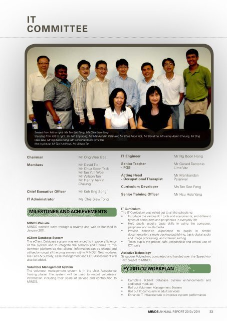 ANNUAL REPORT 2010 / 2011 - MINDS