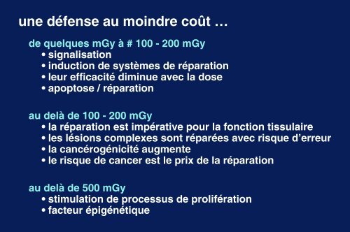 Les faibles doses de rayonnements ionisants - Espci