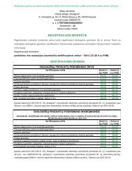 registracijos mokestis sertifikavimo Ä¯kainiai ekologiÅ¡kÅ³ ... - EKOagros