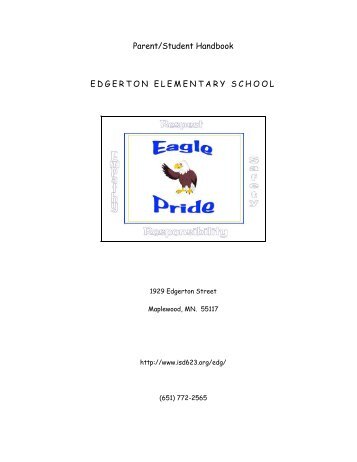 EDG Parent-Student Handbook - Roseville Area Schools