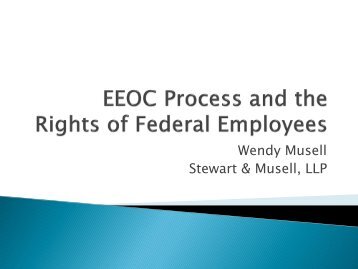 EEOC Process and the Rights of Federal Employees PowerPoint