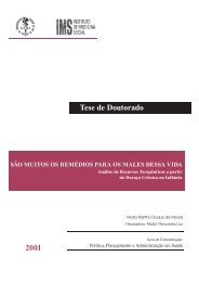 Tese de Doutorado 2001 - Biblioteca Virtual em SaÃºde - Fiocruz