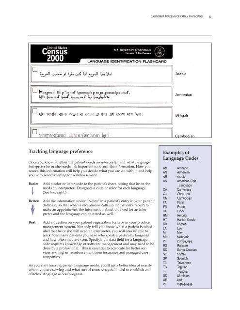 Addressing Language Access Issues in Your Practice: A Toolkit for ...