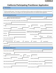 California Participating Physician Application - CenCal Health