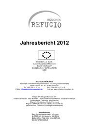 Jahresbericht 2012 - REFUGIO MÃ¼nchen