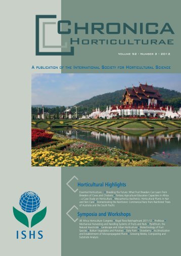 Chronica Hort. 52(2) - HR - Acta Horticulturae
