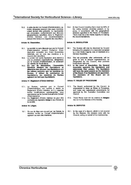 Â©International Society for Horticultural Science ... - Acta Horticulturae