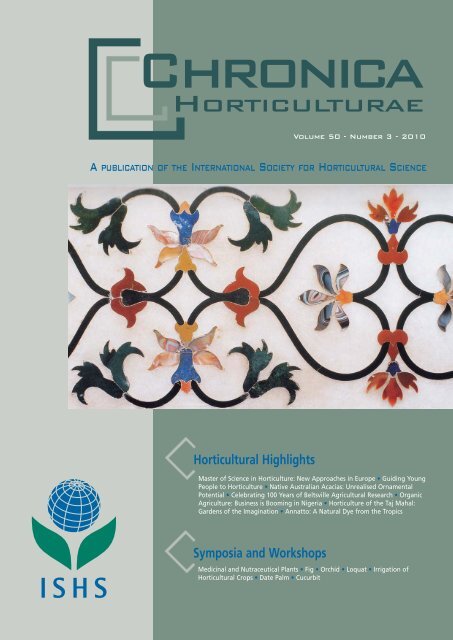 the Horticulturae - Mahal of Taj Acta Horticulture