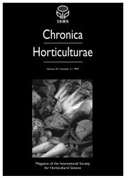 chronica nr4/99 - Acta Horticulturae