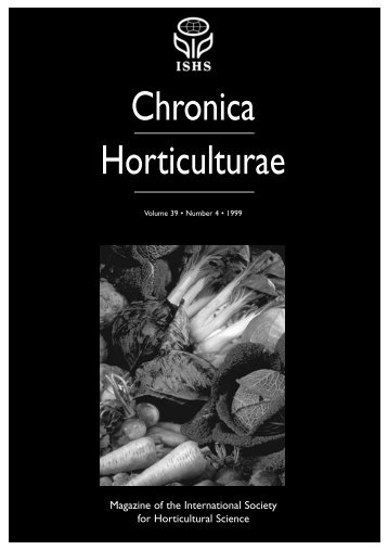 chronica nr4/99 - Acta Horticulturae