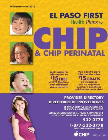 15 - El Paso First Health Plans, inc.