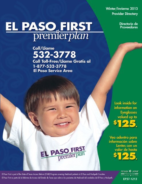 Table of Contents - El Paso First Health Plans, inc.