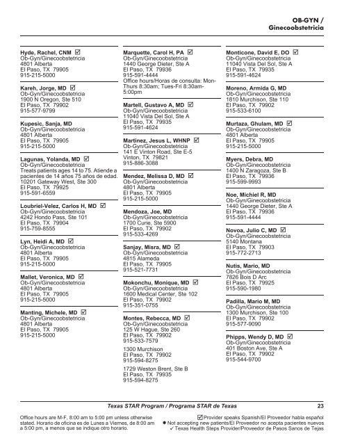 Table of Contents - El Paso First Health Plans, inc.