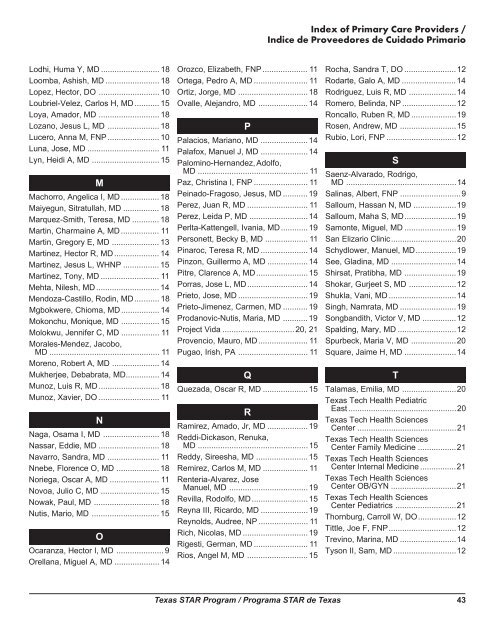 Table of Contents - El Paso First Health Plans, inc.