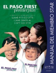 programa star - El Paso First Health Plans, inc.