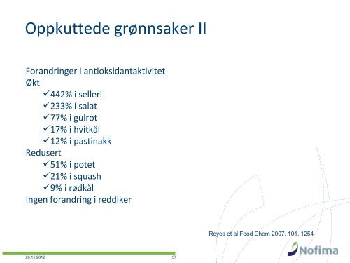 GrÃ¸nnsaker og helse - Helseetaten