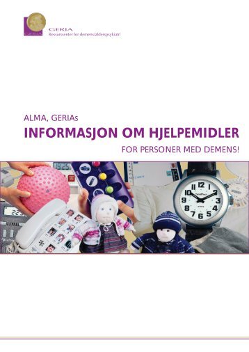 Alma - hjelpemidler for personer med demens - Helseetaten