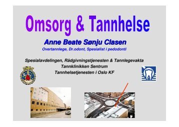 Omsorg og tannhelse - Helseetaten