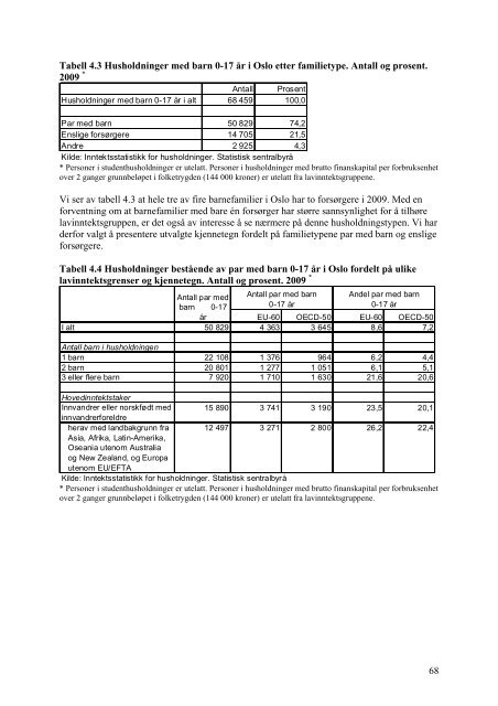 Barnefattigdom i Oslo (utgitt desember 2011) - Helseetaten