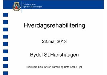 Bydel St.Hanshaugen - Helseetaten