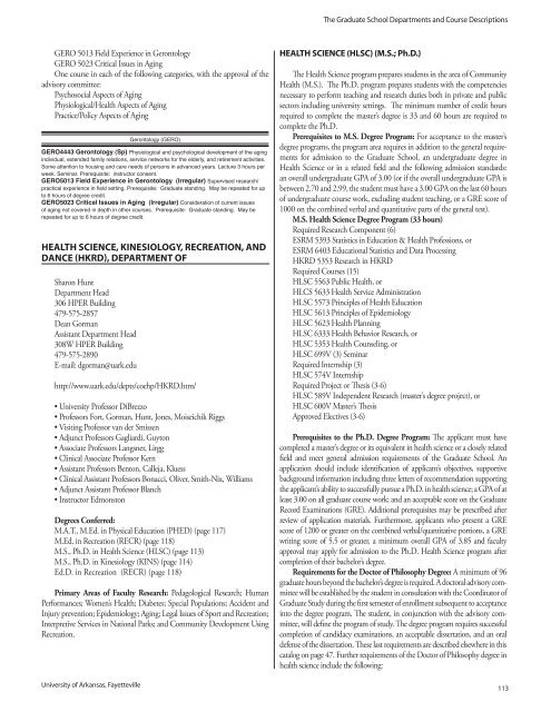2008-2009 Graduate Catalog - Catalog of Studies - University of ...