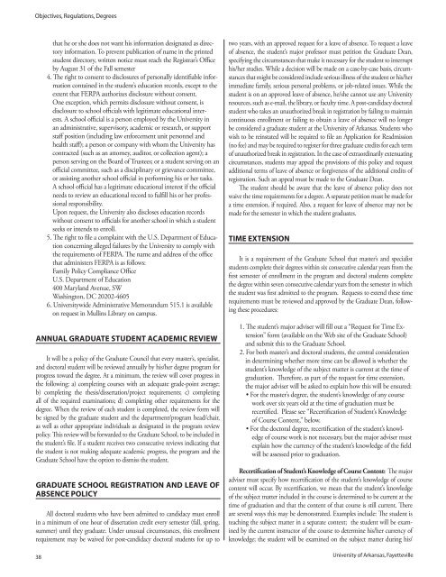 2008-2009 Graduate Catalog - Catalog of Studies - University of ...