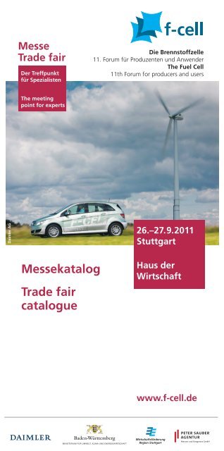 Messekatalog Trade fair catalogue - F-Cell