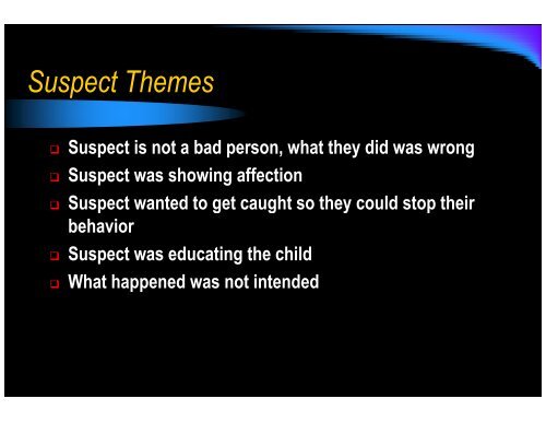 Child Sexual Perpetrator Interrogation - Division of Family and ...