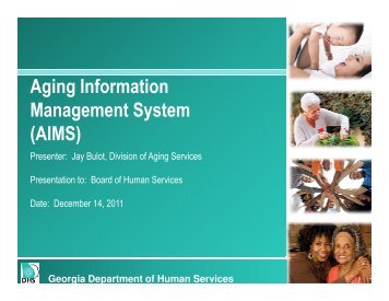 Aging Information Management System (AIMS) - Department of ...