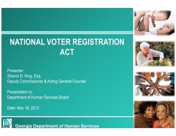 national voter registration act - Department of Human Services