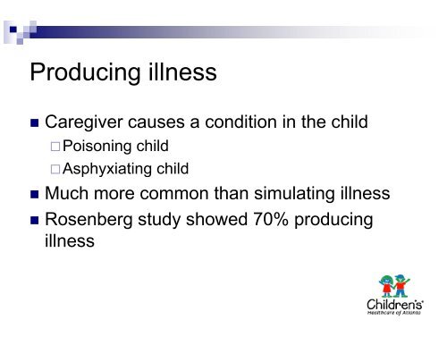 Munchausen Syndrome and Munchausen Syndrome by Proxy