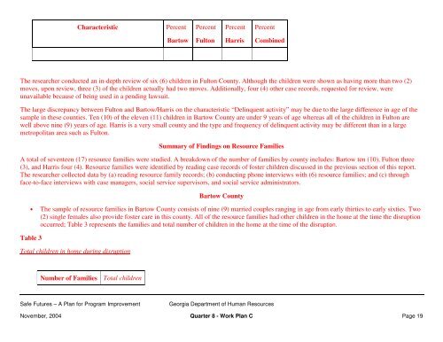 an overview georgia program improvement plan - Department of ...