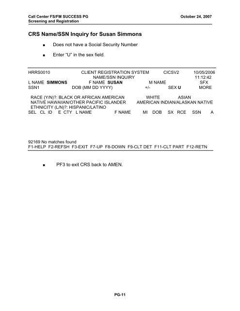 Customer Contact Center Food Stamp/Family Medicaid Phase II ...