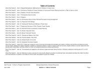 Table of Contents - Department of Human Services