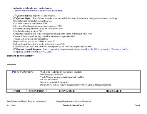 Table of Contents - Department of Human Services