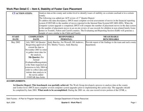 Table of Contents - Department of Human Services