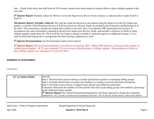 Table of Contents - Department of Human Services