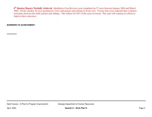 Table of Contents - Department of Human Services