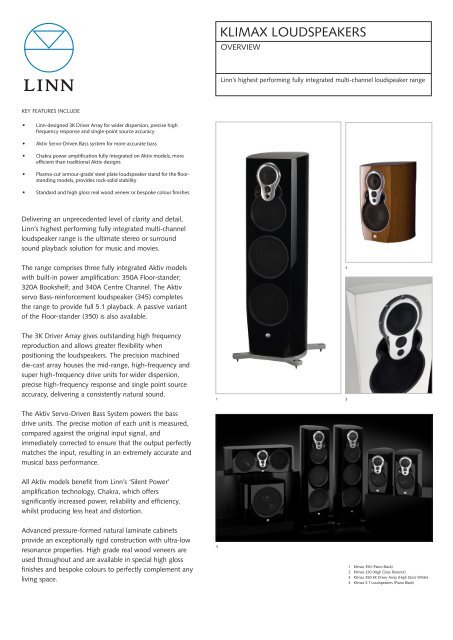 KliMaX lOudsPeaKers Linn