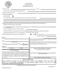 Separation Notice - Department of Human Services