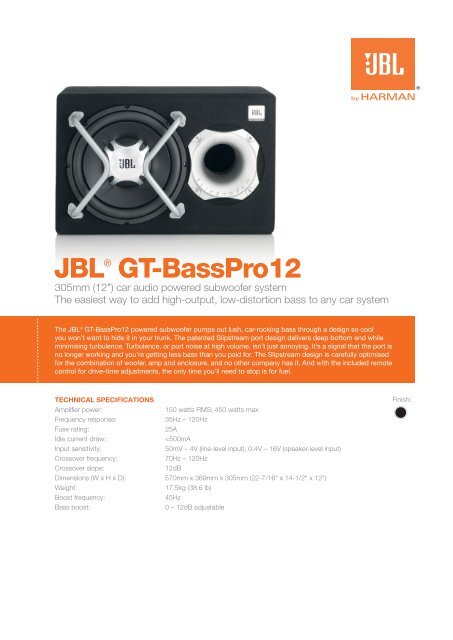 JBL® GT-BassPro12