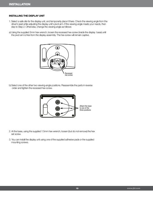 JBL MS 8 Owners Manual